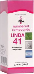 UNDA 41 Numbered Compounds | Homeopathic Preparation | 0.7 fl. oz. - TrustMedUSA