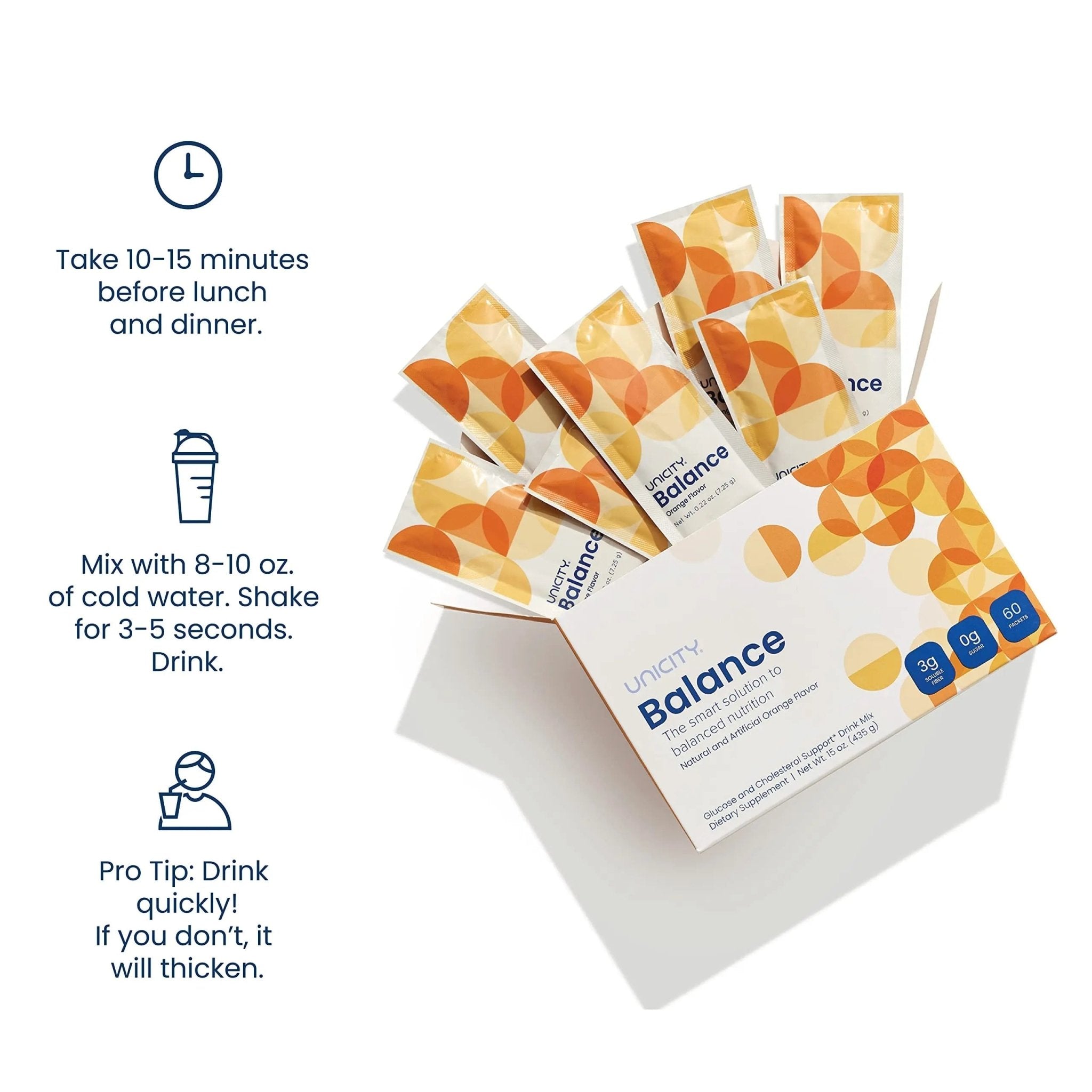 UNICITY BALANCE ORANGE - Stay Full Longer by Slowing Carbohydrate Absorption - TrustMedUSA