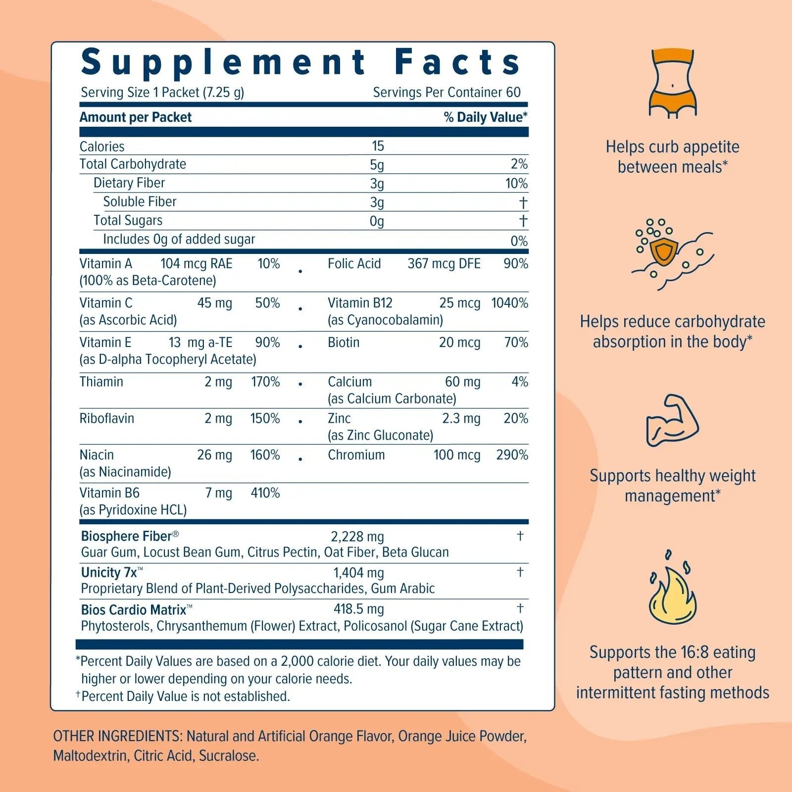 UNICITY BALANCE ORANGE - Stay Full Longer by Slowing Carbohydrate Absorption - TrustMedUSA