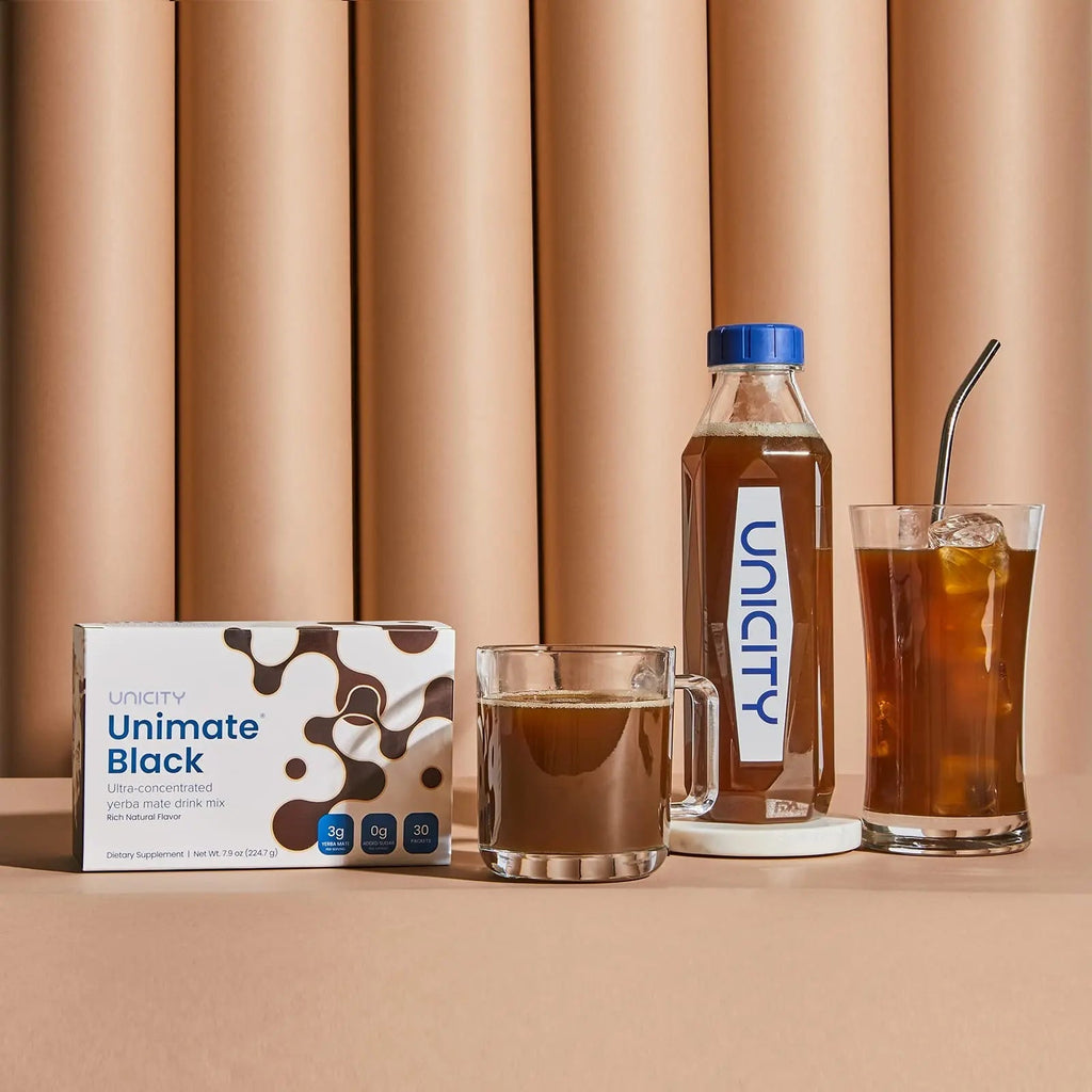 Unicity UNIMATE Black - Great Tasting - 30 Pack - TrustMedUSA
