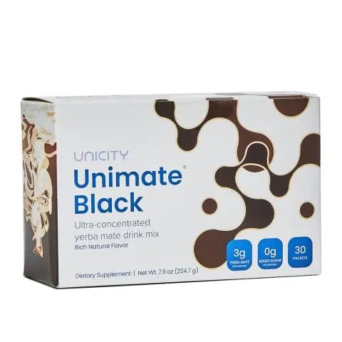 Unicity UNIMATE Black - Great Tasting - 30 Pack - TrustMedUSA