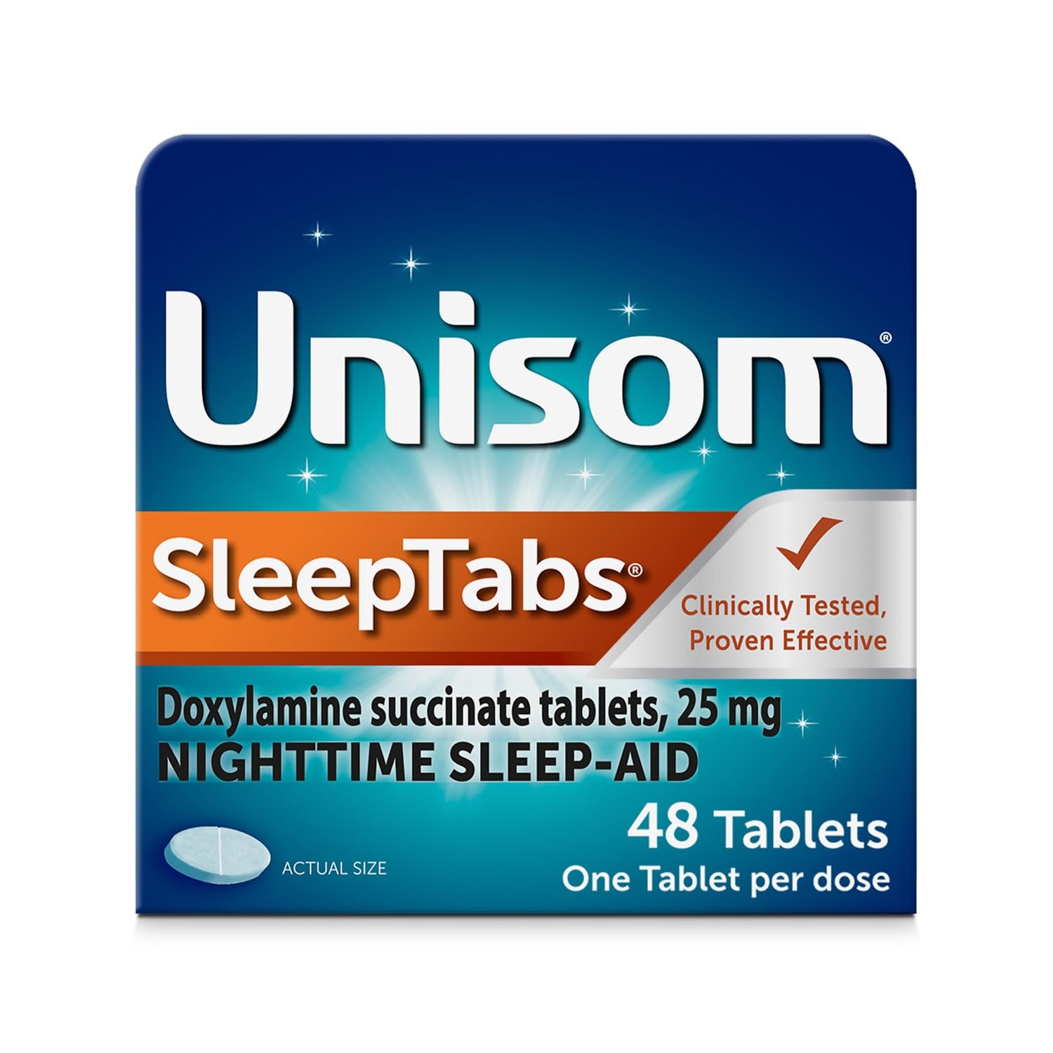 Unisom SleepTabs, Nighttime Sleep-aid, Doxylamine Succinate, 48 Tablets - Maple Wellness Supplements