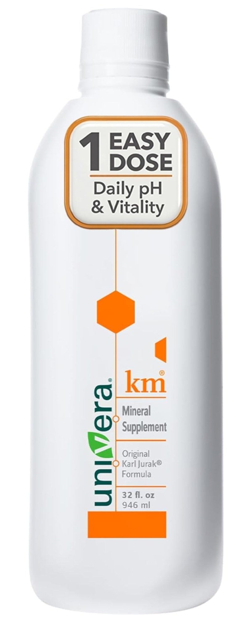 Univera km Liquid Potassium Supplement, pH Balance, Digestion Support, Mineral Supplements with Magnesium, Original Karl Jurak Formula, 32 fl oz (30-Day Supply) - TrustMedUSA