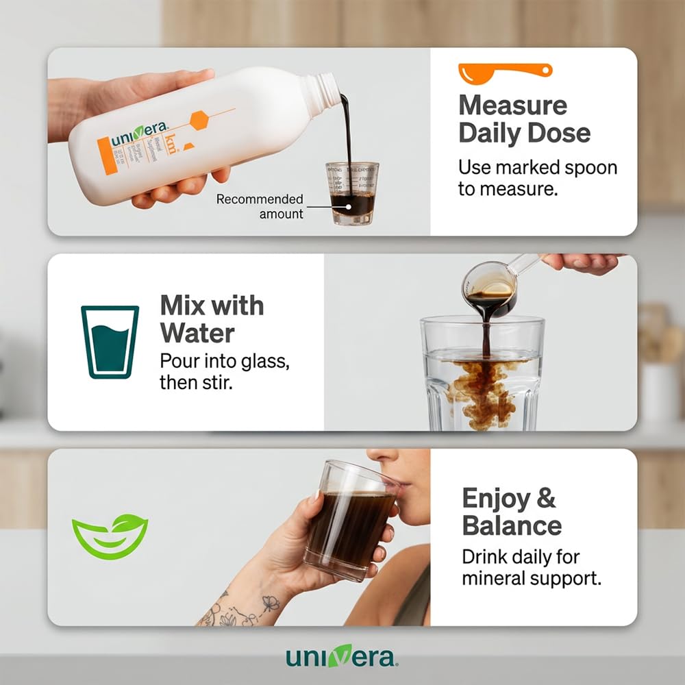 Univera km Liquid Potassium Supplement, pH Balance, Digestion Support, Mineral Supplements with Magnesium, Original Karl Jurak Formula, 32 fl oz (30-Day Supply) - TrustMedUSA
