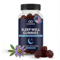 Up&Down Supplements Sleep Well Gummies | Deeper Sleep, Relaxation, Rest & Recovery Support | Melatonin, Vitamin B6 & Passionflower | Made in USA | Vegan, Non-GMO, Gluten Free | 60 Sleep Gummies - TrustMedUSA
