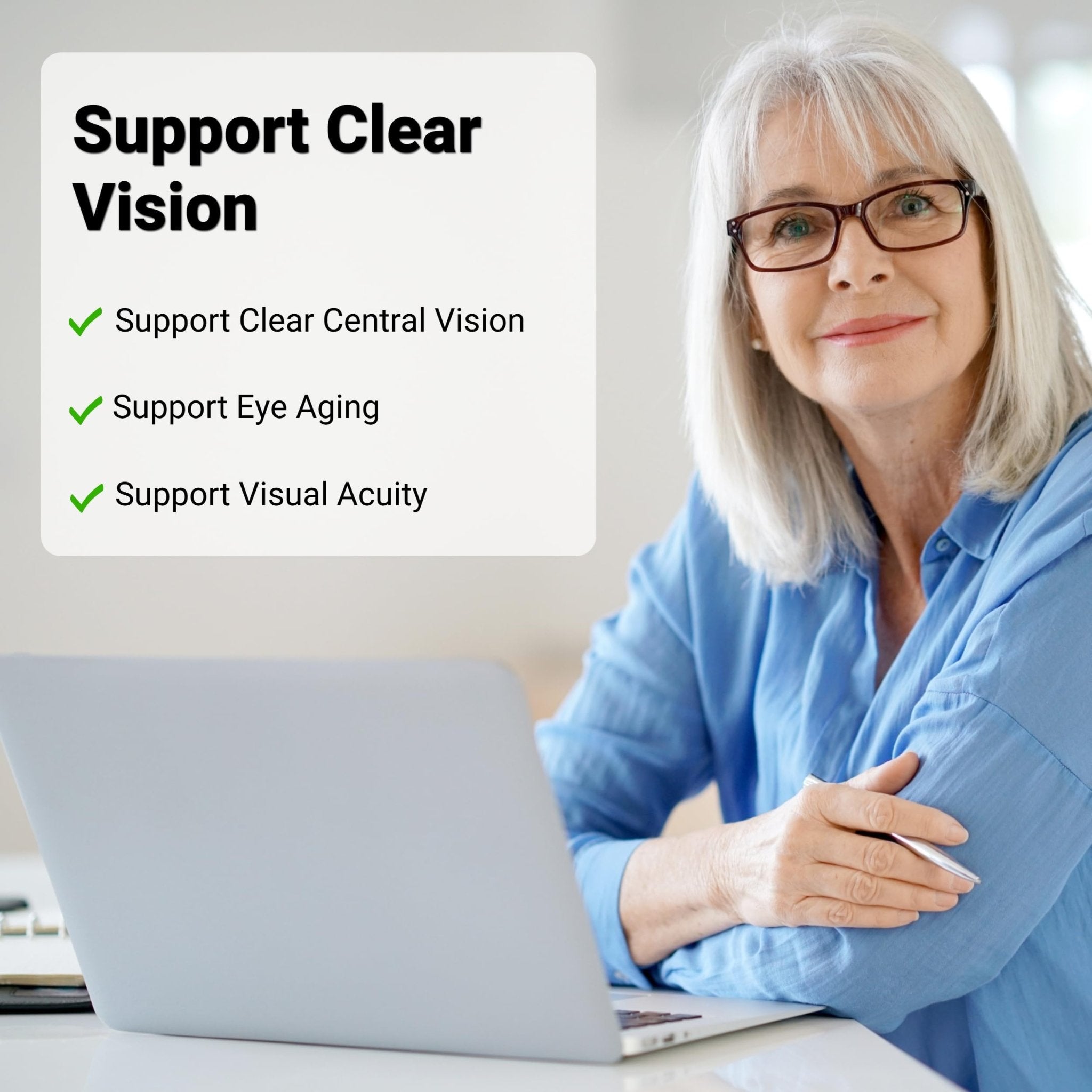 UpNourish AREDS 2 Eye Vitamins for Seniors - Lutein Eye Health Supplement for Adults - Computer Eye Strain Relief, Ocular Health and Dry Eye Support - Vision & Eye Supplements for Women and Men - TrustMedUSA