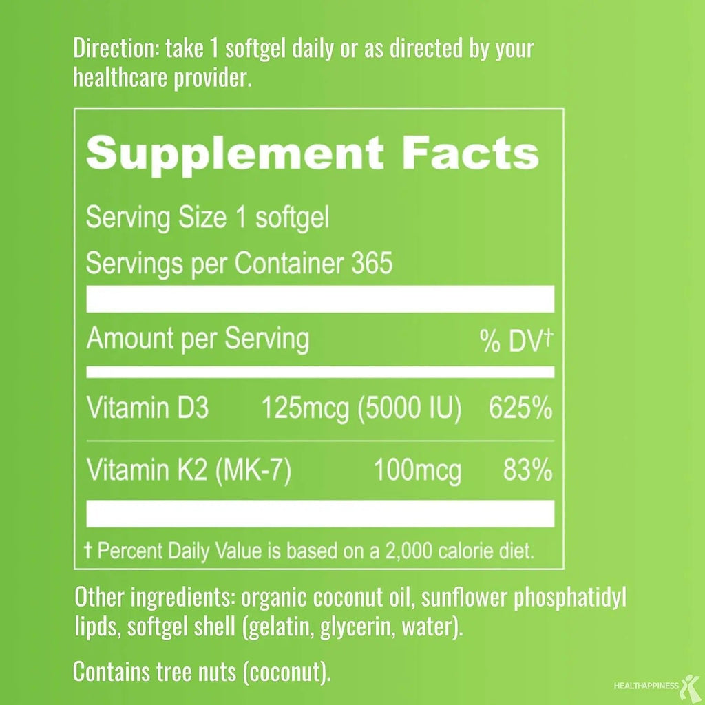 UpNourish Liposomal D3 & K2 MK-7, Advanced Absorption for Optimal Bone and Immun - TrustMedUSA