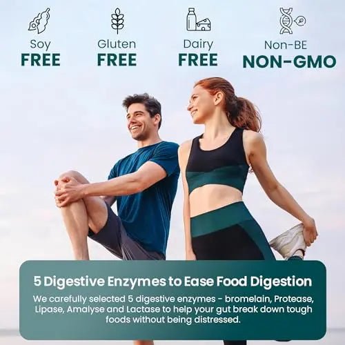 UpNourish Probiotics - 200 Billion CFUs, 15 Strains, Prebiotics & Enzymes - 60 Vegan Cap - TrustMedUSA