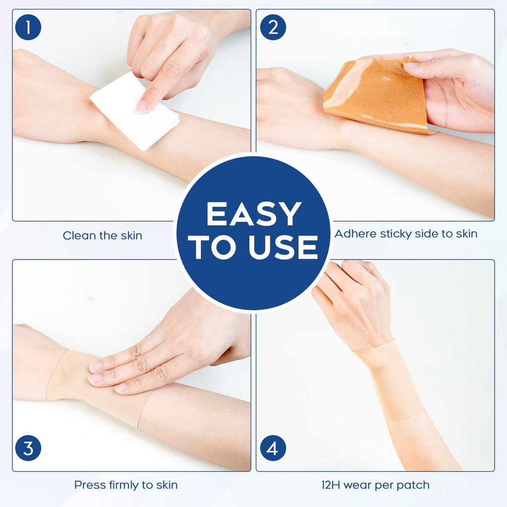 Uposiut Lidocaine Patches, Maximum Strength Lidocaine Patches (40 Patches), for Muscle Pain Relief in The Back, Shoulders, Neck, Knees, and Anks, 12 Hour Pain Relief-G002 - TrustMedUSA