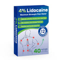 Uposiut Lidocaine Patches, Maximum Strength Lidocaine Patches (40 Patches), for Muscle Pain Relief in The Back, Shoulders, Neck, Knees, and Anks, 12 Hour Pain Relief-G002 - TrustMedUSA