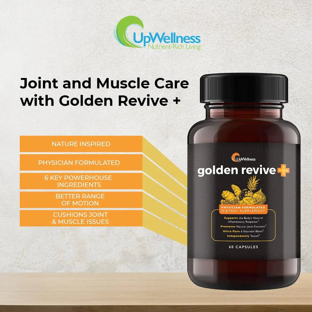 UpWellness Golden Revive + Joint Support with Quercetin, Magnesium, and Turmeric - TrustMedUSA