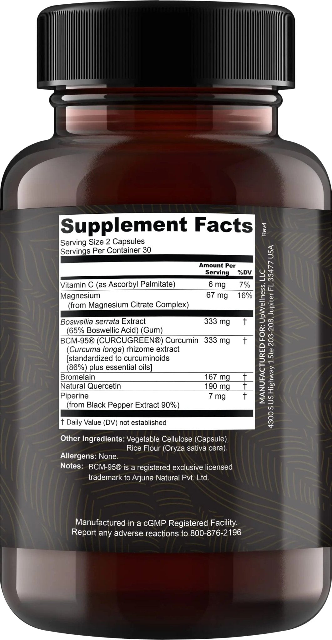 UpWellness Golden Revive + Joint Support with Quercetin, Magnesium, and Turmeric - TrustMedUSA