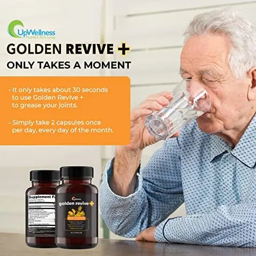 UpWellness Golden Revive + Joint Support with Quercetin, Magnesium, and Turmeric - TrustMedUSA