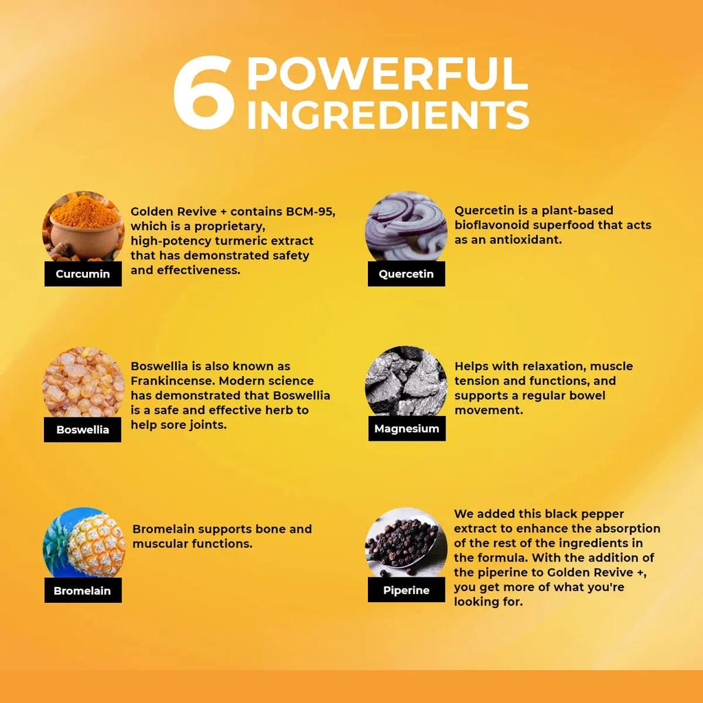 UpWellness Golden Revive + Joint Support with Quercetin, Magnesium, and Turmeric - TrustMedUSA