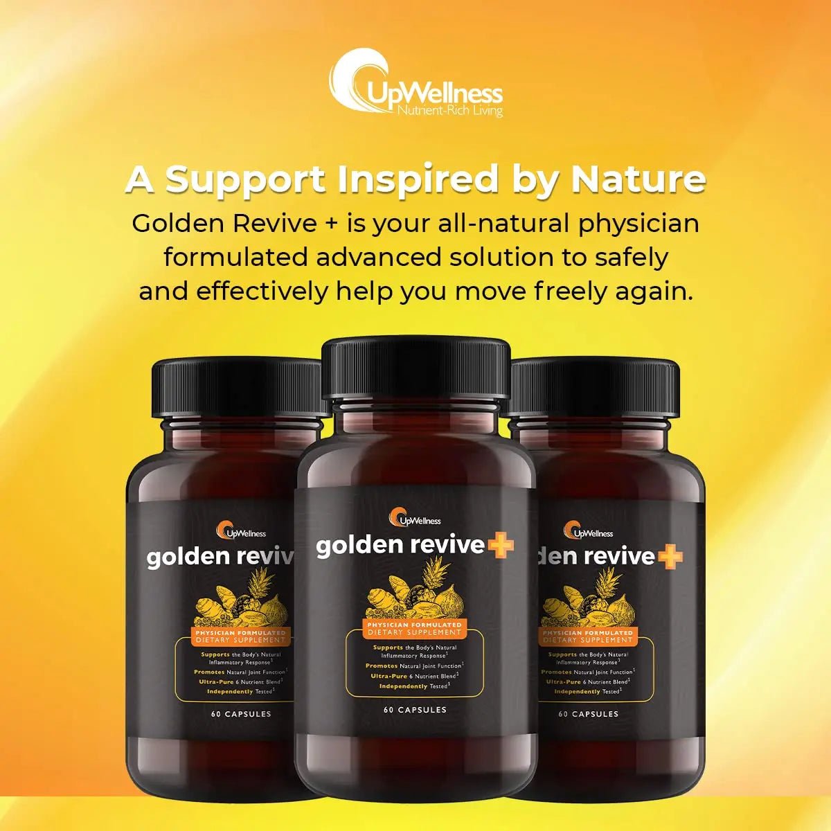 UpWellness Golden Revive + Joint Support with Quercetin, Magnesium, and Turmeric - TrustMedUSA