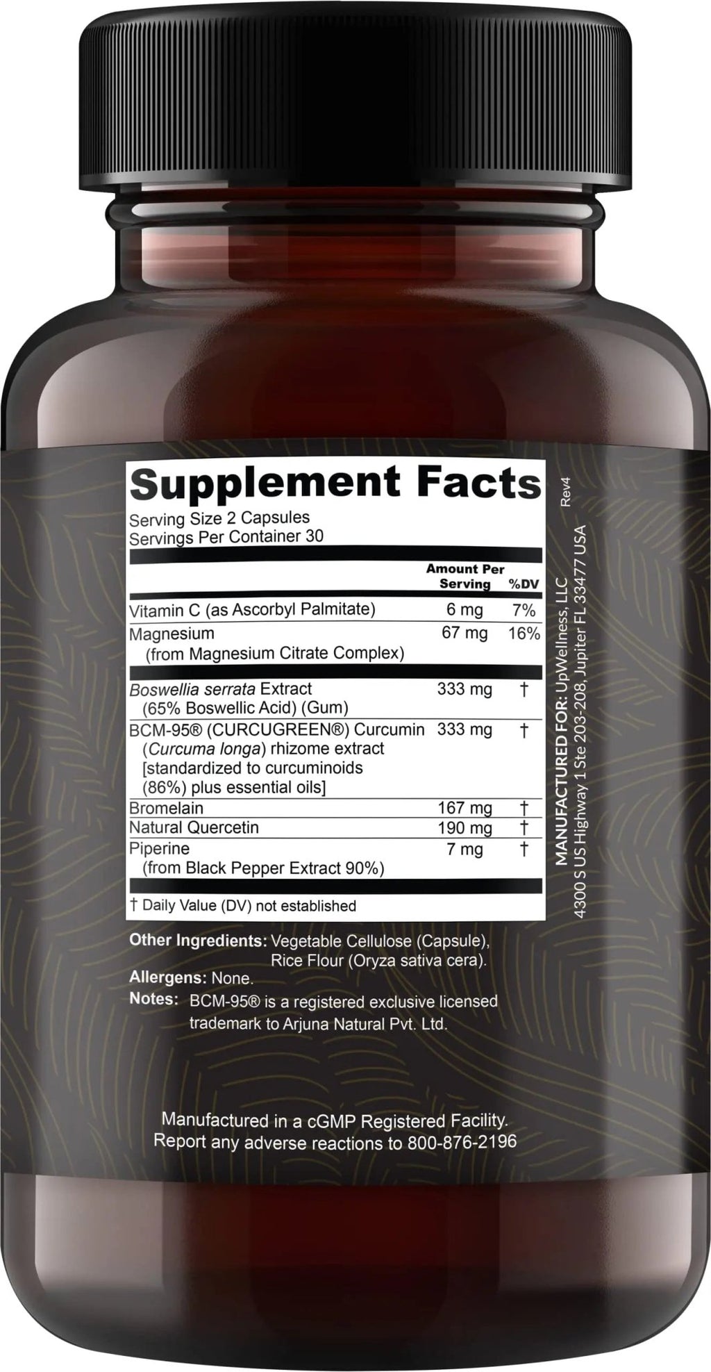 UpWellness Golden Revive + Joint Support with Quercetin, Magnesium, and Turmeric - TrustMedUSA
