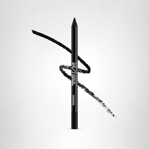 URBAN DECAY 24/7 Glide-On Waterproof Eyeliner Pencil - Smudge-Proof, Long-Lasting, Transfer-Proof, Up to 16HR Wear, Smooth No-Tug Formula, Perversion (Matte Blackest Black) - 0.04 oz - TrustMedUSA