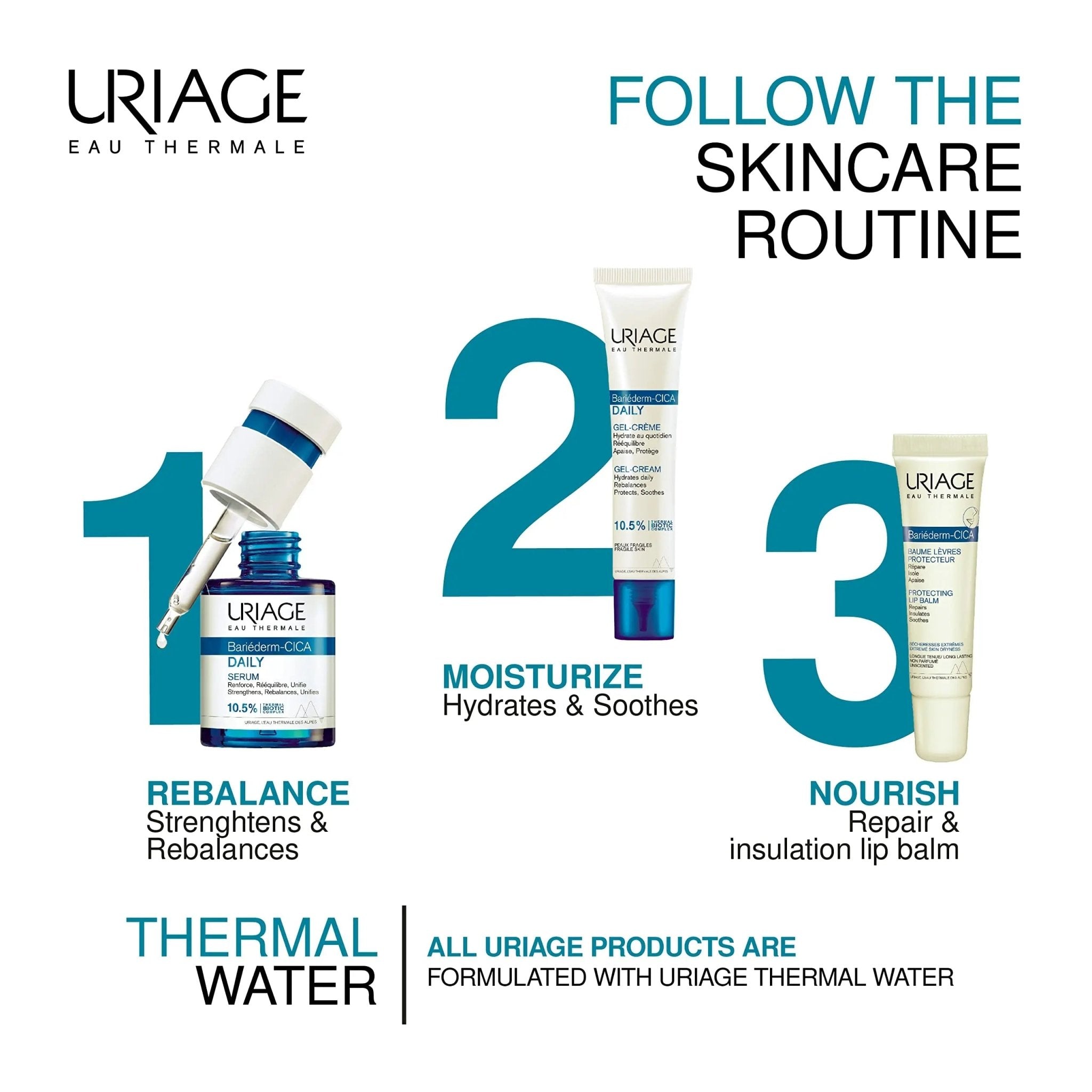 Uriage Bariéderm-cica Daily Serum 1 fl.oz. | Anti-Aging Face Serum that Prevents Fine - TrustMedUSA