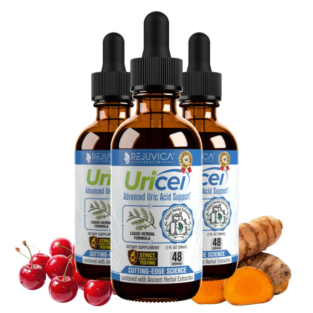 Uricel - Advanced Uric Acid Support & Cleanse Supplement - Liquid Delivery for Better Absorption - Tart Cherry, Chanca Piedra, Celery Seed, Turmeric & More! - Maple Wellness Supplements
