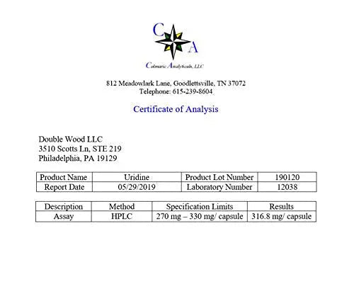 Uridine Monophosphate - Third Party Tested (Choline Enhancer, Beginner Nootropic) - TrustMedUSA