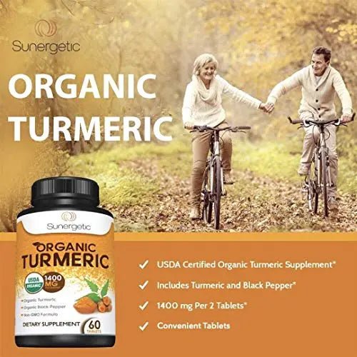 USDA Certified Organic Turmeric Supplement – Includes Organic Turmeric & Organic Black - TrustMedUSA