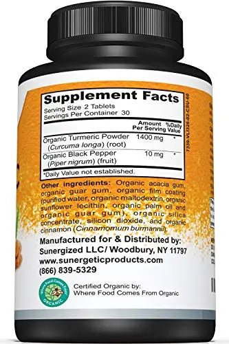 USDA Certified Organic Turmeric Supplement – Includes Organic Turmeric & Organic Black - TrustMedUSA