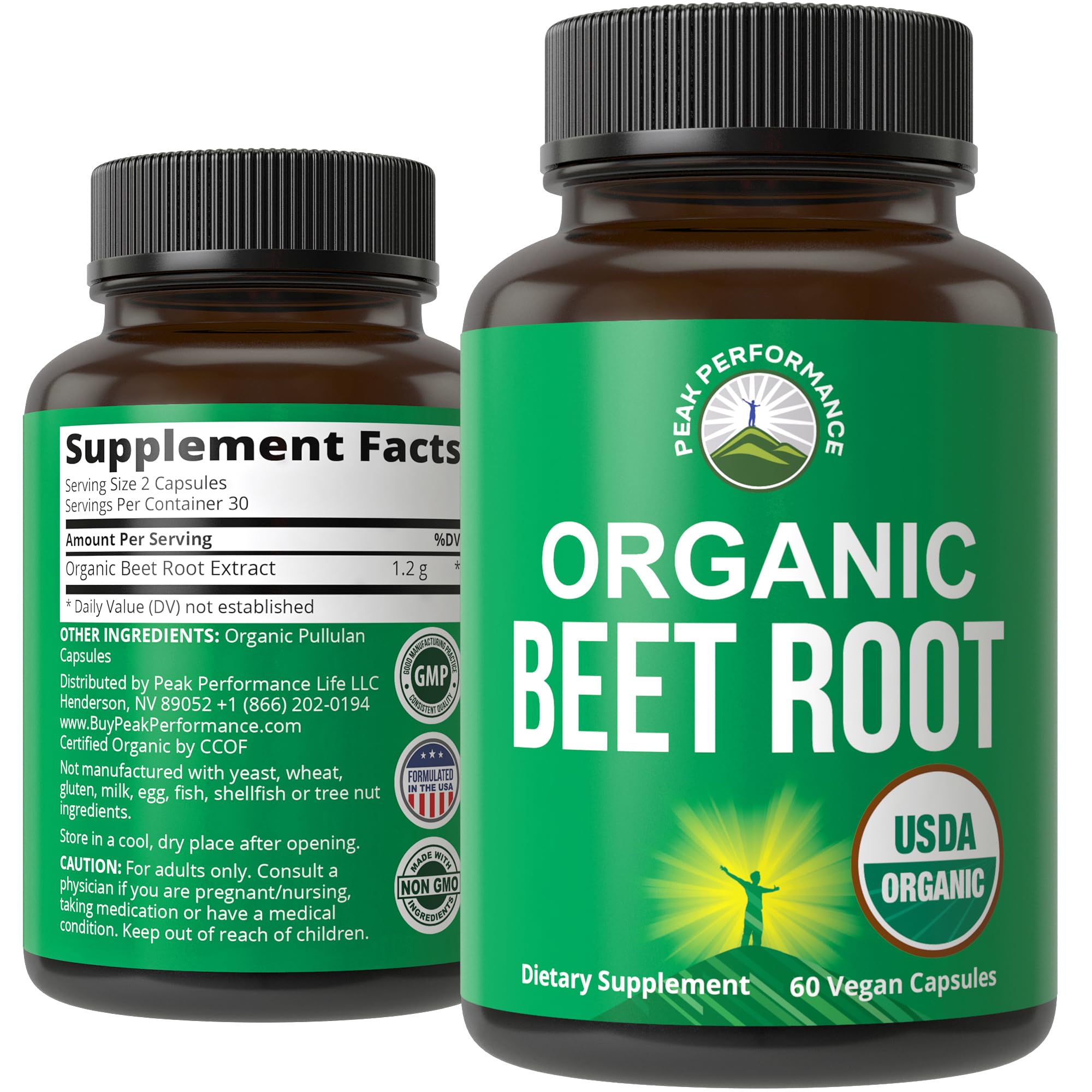 USDA Organic Beet Root Vegan Capsules. Beets Juice Powder Super Food Pills 1200 mg. Nitric Oxide Energy Boosting Beetroot Extract Capsules. Polyphenol Support Supplement for Women and Men - TrustMedUSA