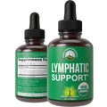 USDA Organic Lymphatic Drainage Drops. Sugar Free, Tasty 6-in-1 Lymph System Support for Detox, Cleanse. Vegan Supplement with Astragalus, Echinacea, Red Clover, Cleavers Herb, Licorice & Burdock Root - Maple Wellness Supplements