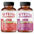 UTI Flora & Odor Pro+ & UTI Yeast & pH Pro+ | Pack of 2 | Vaginal Probiotics for Feminine Hydration & Freshness Support | Third-party Tested, cGMP Facility, Vegan, Non-GMO, Gluten-Free | 60+60 Caps - TrustMedUSA