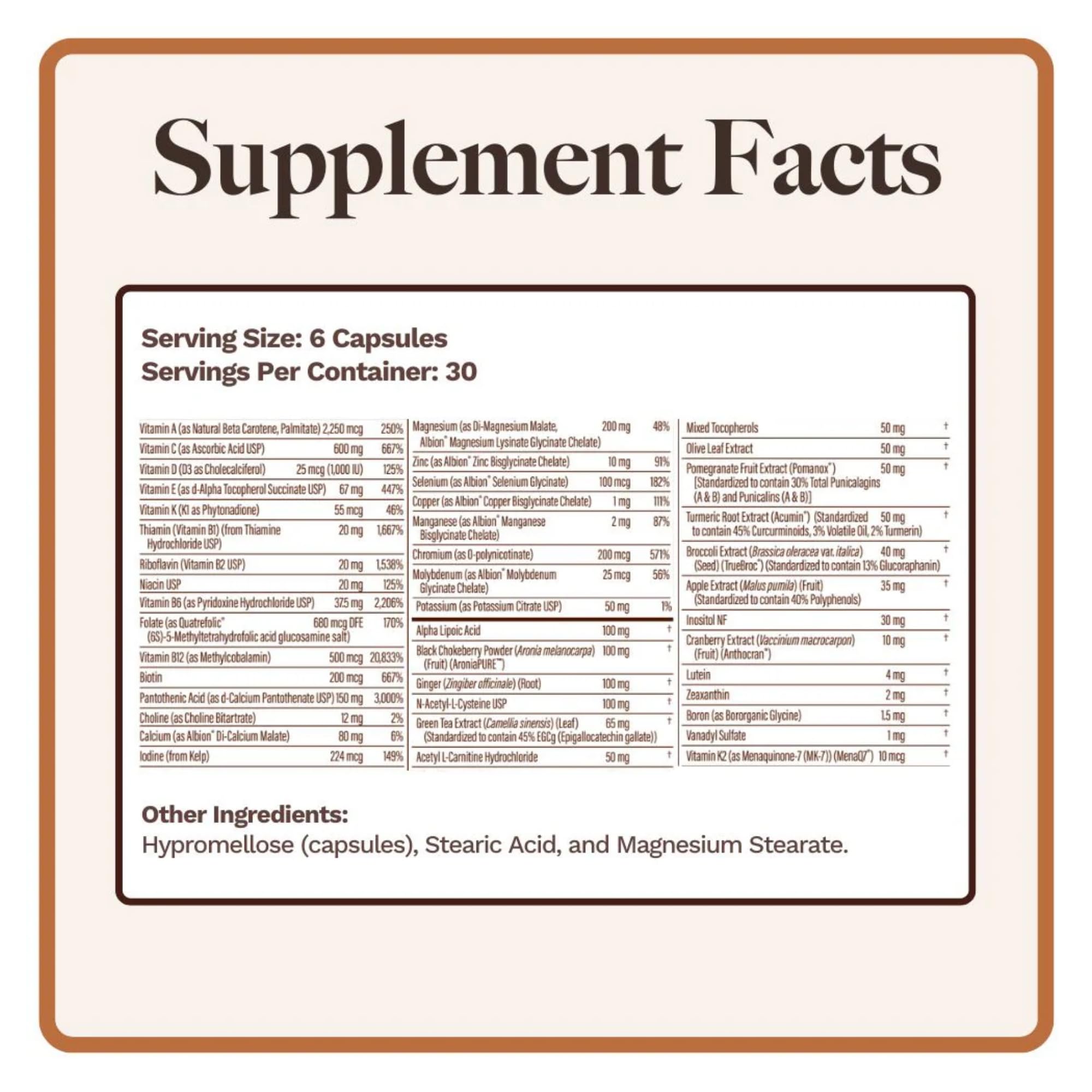 Utzy Naturals Essentially-U Multi-Nutrient | Whole Food Antioxidants + Chelated Minerals for Everyday Health | 180 Capsules - TrustMedUSA