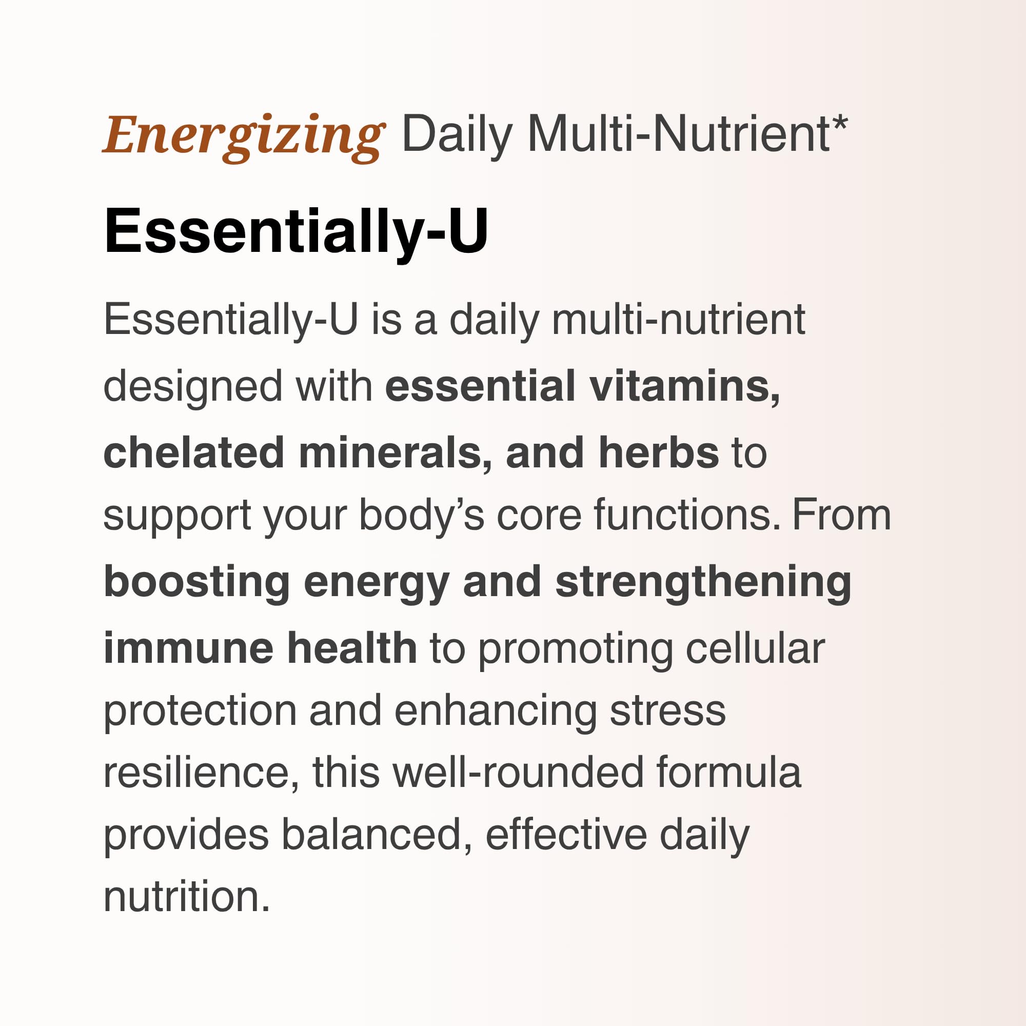 Utzy Naturals Essentially-U Multi-Nutrient | Whole Food Antioxidants + Chelated Minerals for Everyday Health | 180 Capsules - TrustMedUSA