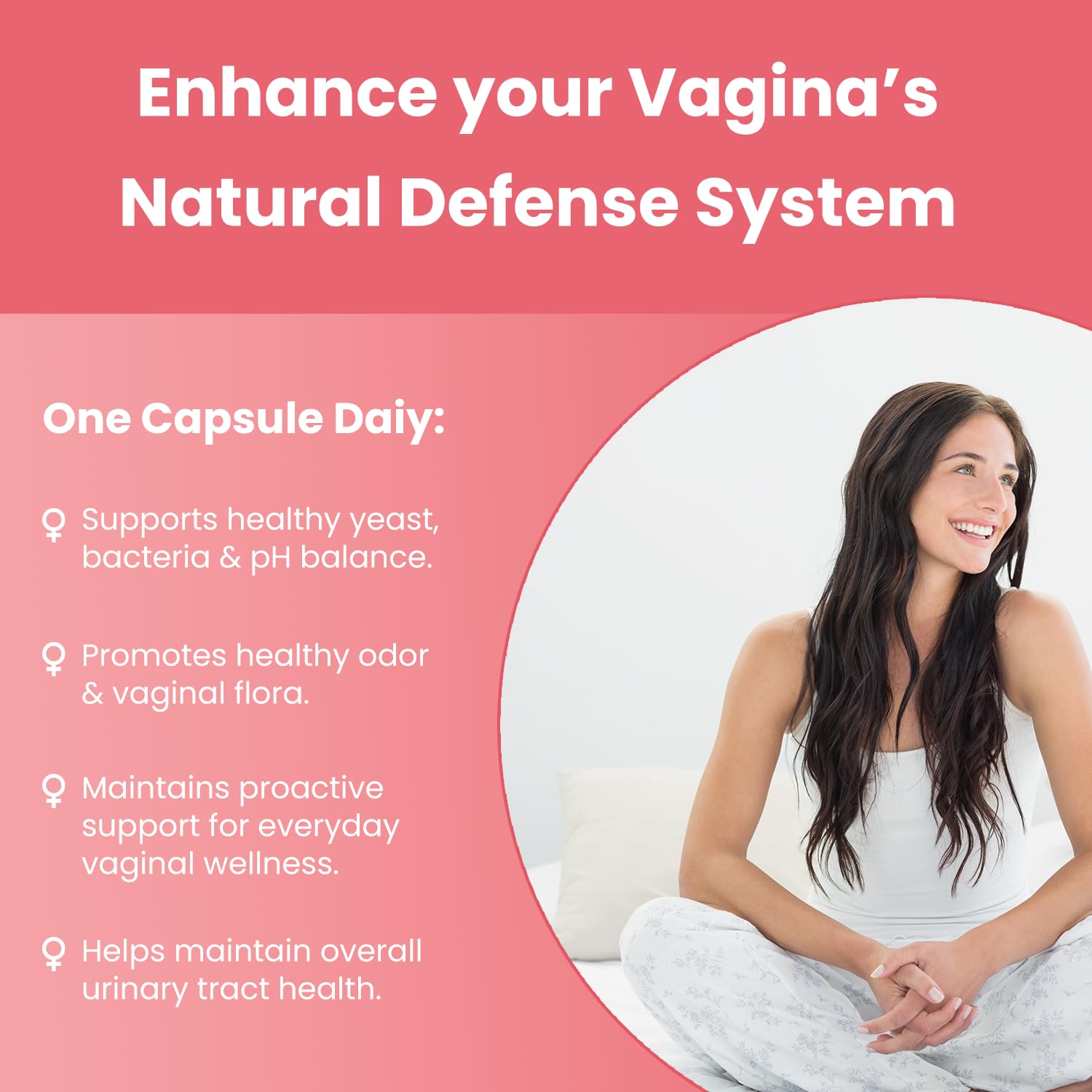 Vaginal Probiotics for Women pH Balance | 50 Billion CFU Womens Probiotic + Cranberry Pills for Vaginal Health, Healthy Odor, Yeast, Urinary Tract | Vegan Women's Probiotics and Prebiotics Supplement - Maple Wellness Supplements