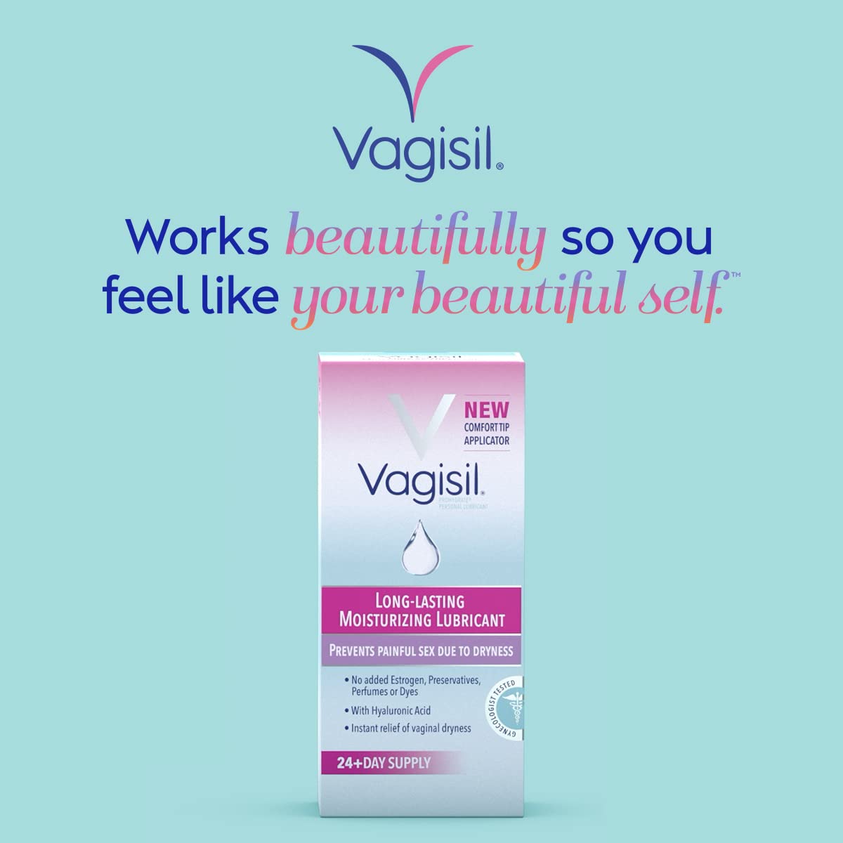 Vagisil Prohydrate Internal Vaginal Moisturizer, Gel & Lubricant for Women, Gynecologist Tested, 8 Count, Pack of 3 (24 Total Applicators) - Maple Wellness Supplements