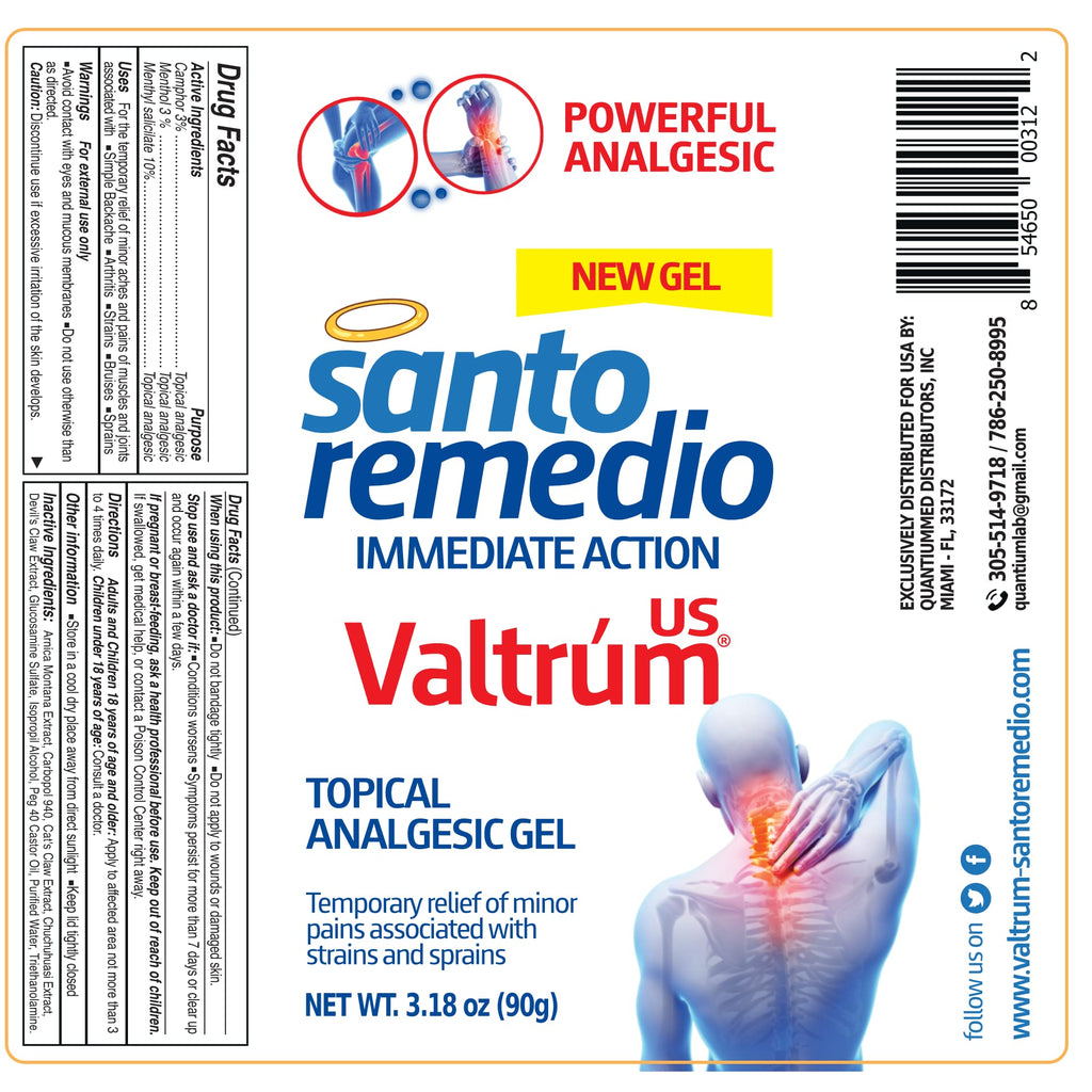 Valtrum Fast and Effective Relief. The only Natural Components Gel for External use with Powerful Action, Whose Effects are perceived Within 40 Seconds of Being Used. - TrustMedUSA