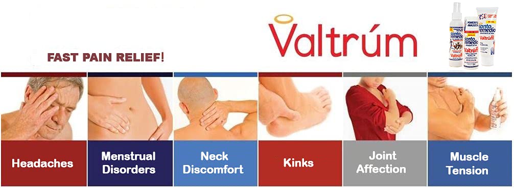 Valtrum Fast and Effective Relief. The only Natural Components Gel for External use with Powerful Action, Whose Effects are perceived Within 40 Seconds of Being Used. - TrustMedUSA