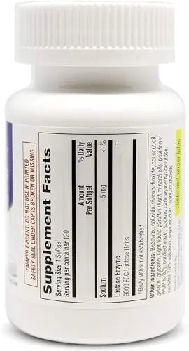 ValuMeds Fast Acting Dairy Relief Lactose Enzymes, 120 Softgels, Help Prevent Gas - TrustMedUSA