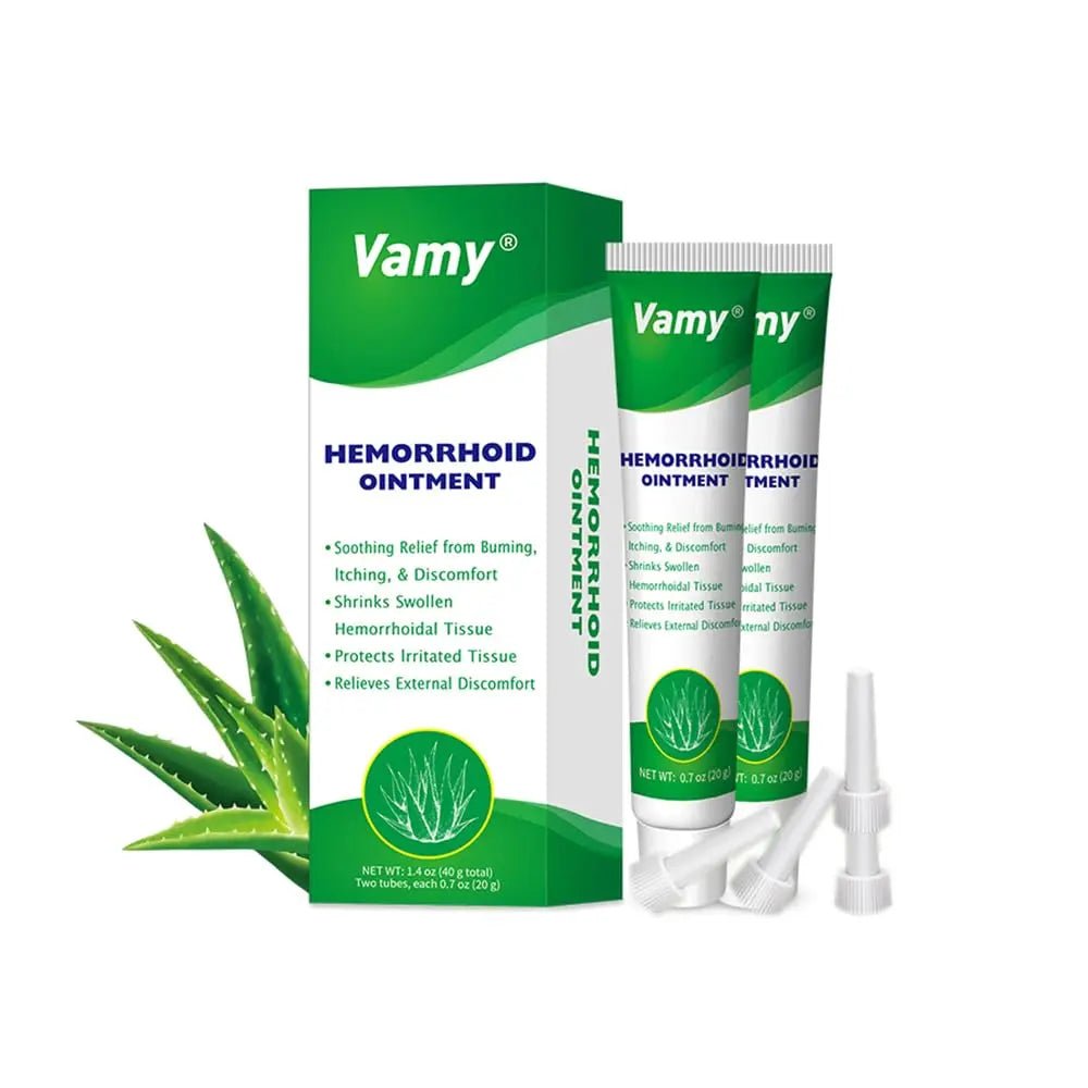 vamy Herbal Hemorrhoid Cream, Hemorrhoid Treatment and Hemorrhoids Cream with Lidocaine 4% and Phenylephrine HCI for Fast Relief of Pain, Swelling, Itching, Burning, Hemorrhoidal Treatment. 2 pc - TrustMedUSA