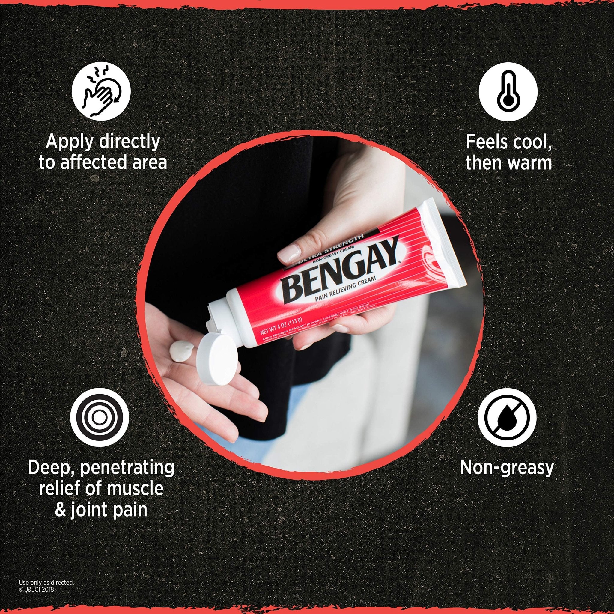 Vanishing Scent Bengay Relief Gel, Non-Greasy Topical Reliever with Cooling Menthol, 2 oz - TrustMedUSA