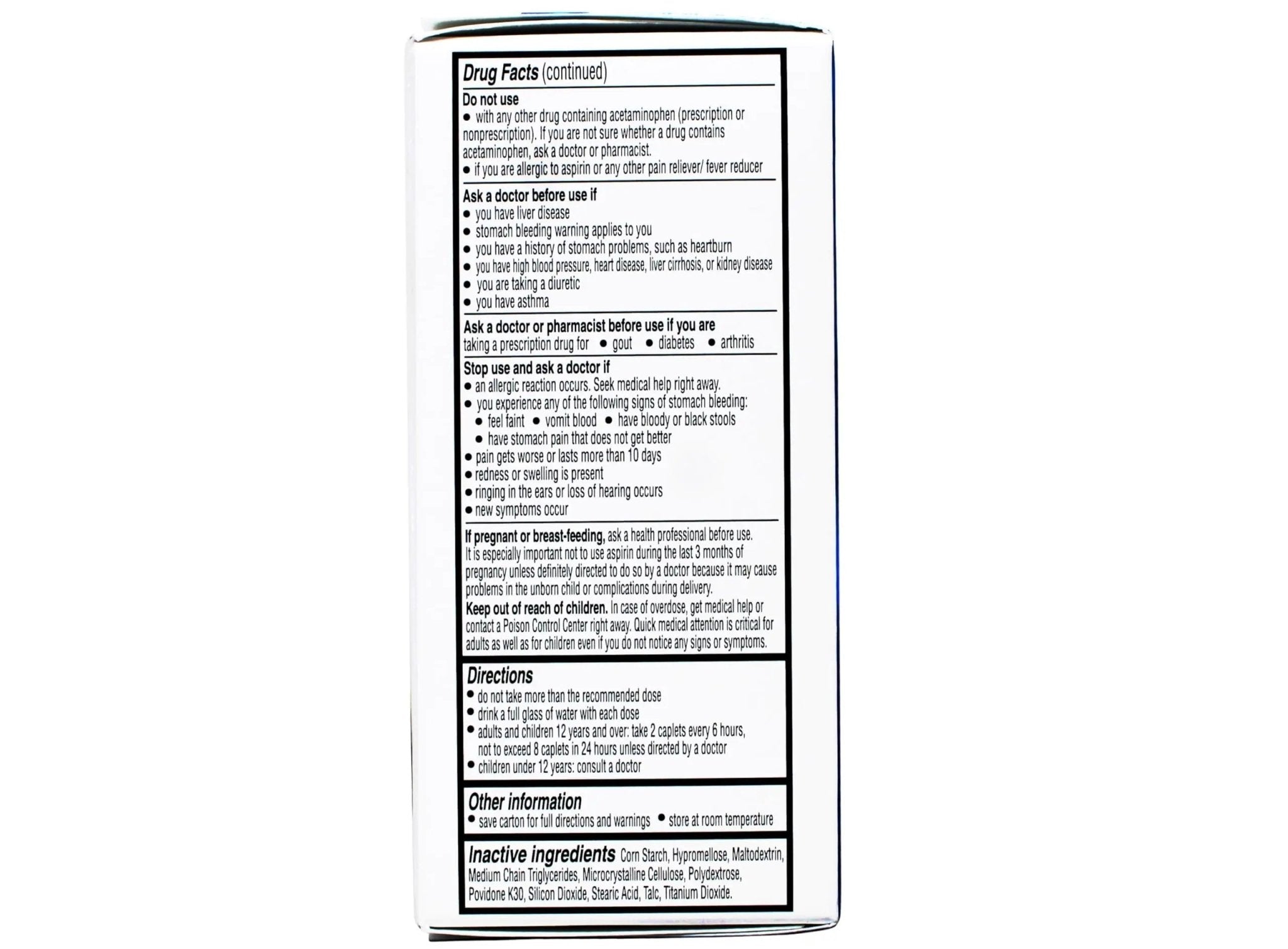 Vanquish Effective Headache Relief – Aspirin (NSAID), Acetaminophen, Caffeine, 100 Analgesic Coated Caplets - 3 Pack - TrustMedUSA