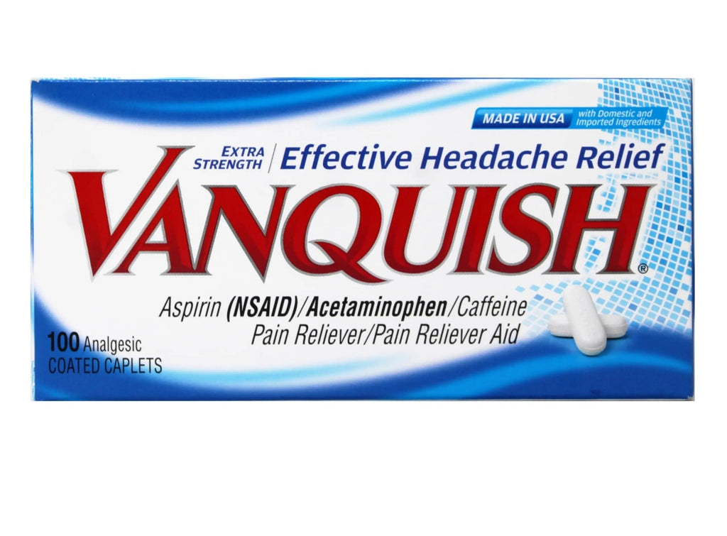 Vanquish Extra Strength Pain Reliever Caplets-100 ct. (Pack of 3) - TrustMedUSA