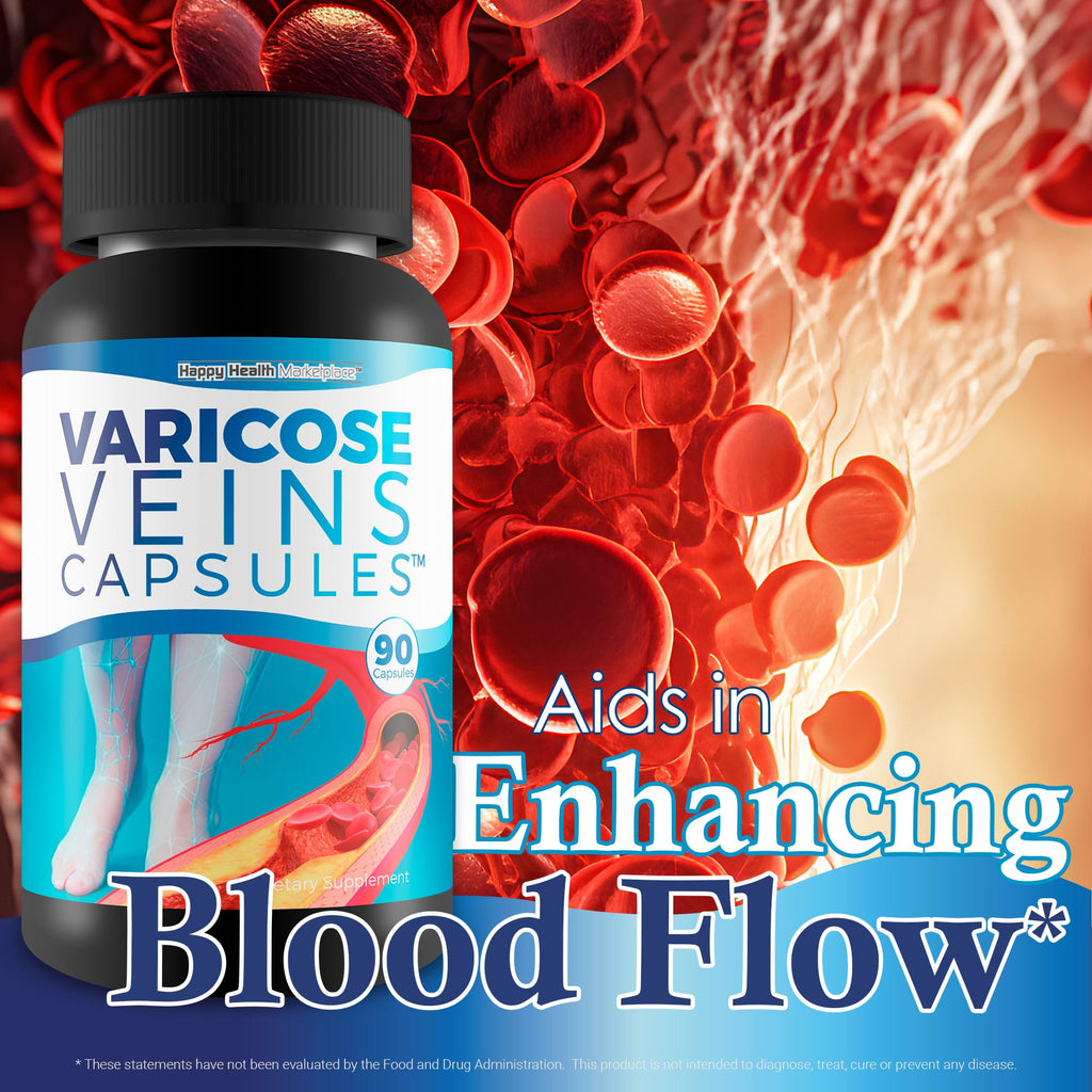 Varicose Veins Capsules - Our Best Natural Varicose Veins Treatment - Varicose Vein Supplement Anti Varicose Veins Women - Herbal Varicose Veins Treatment for Legs - Herbal Remedies for Varicose Veins - TrustMedUSA