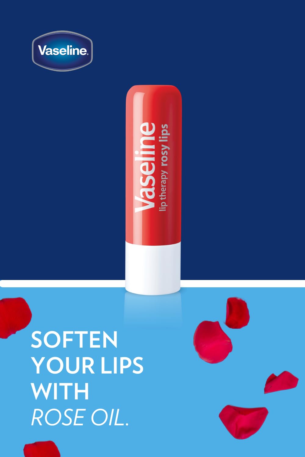Vaseline Lip Therapy Care Rosy, Fast-Acting Nourishment, Ideal for Chapped, Dry, Cracked, or Damaged Lips, Lip Balm, 4-Pack, 0.16 Oz Each - TrustMedUSA