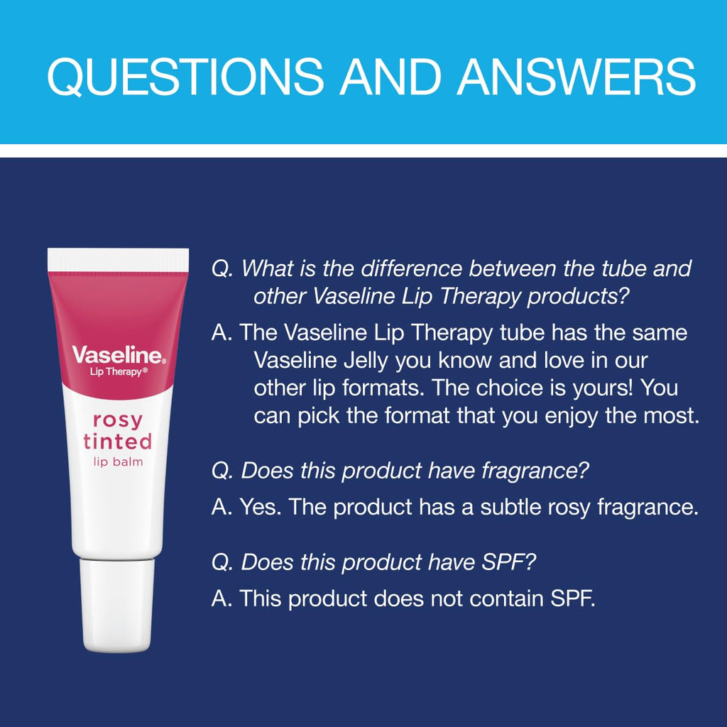 Vaseline Lip Therapy Rosy Lips Moisturizing Lip Balm - Twin Pack (2-Pack) - TrustMedUSA
