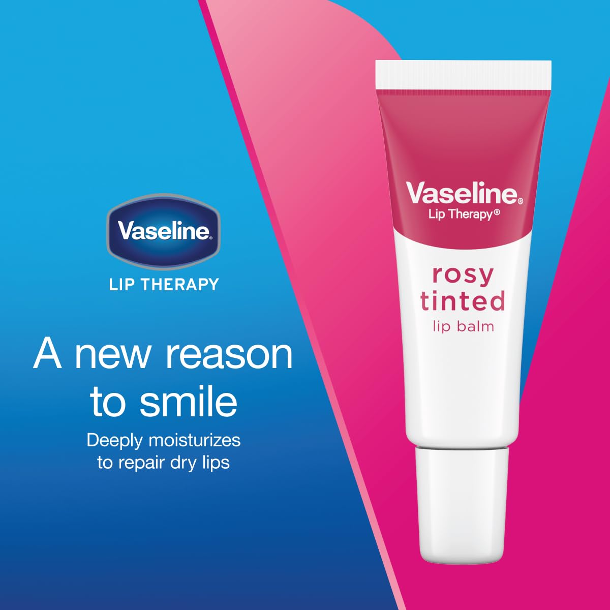 Vaseline Lip Therapy Rosy Lips Moisturizing Lip Balm - Twin Pack (2-Pack) - TrustMedUSA