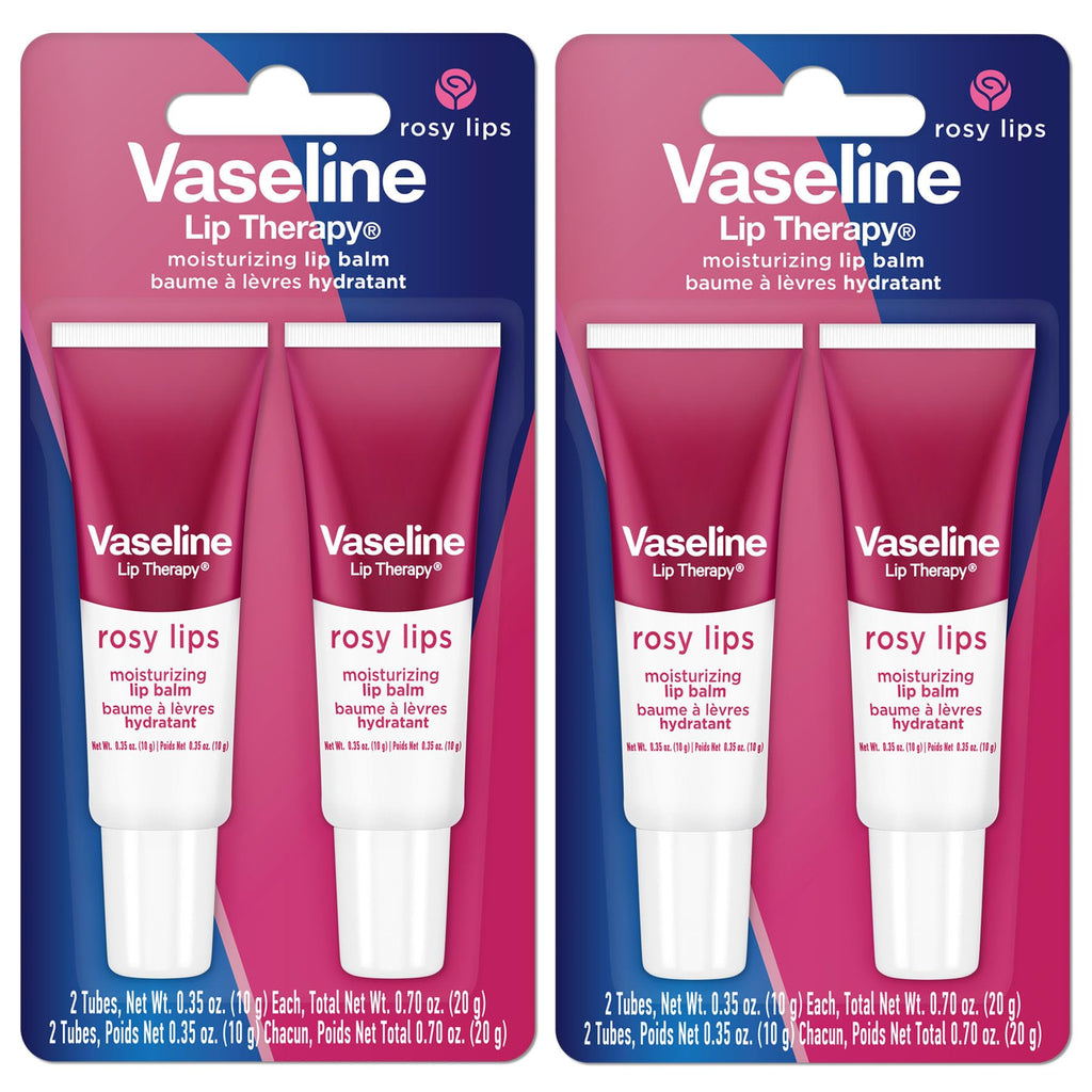 Vaseline Lip Therapy Rosy Lips Moisturizing Lip Balm - Twin Pack (2-Pack) - TrustMedUSA