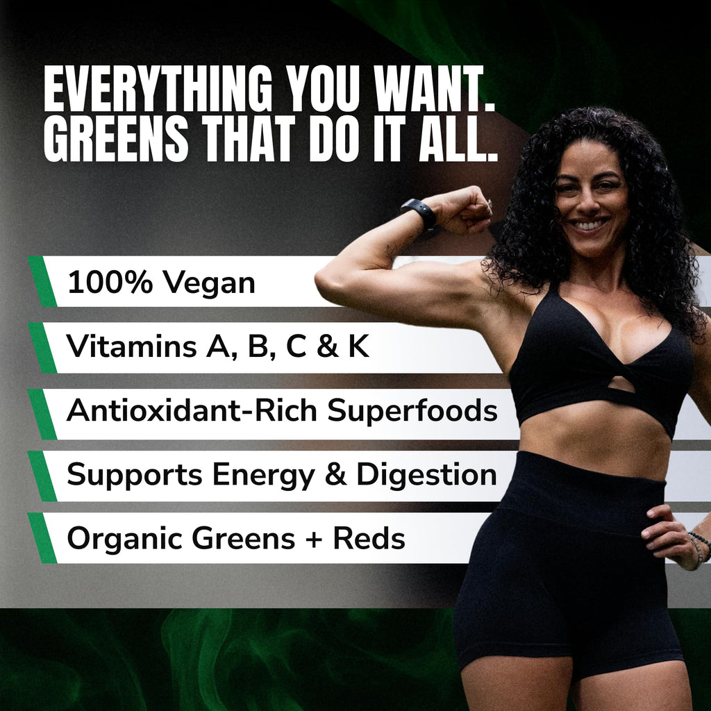VEDGE Nutrition Organic Greens - Vegan Plant-Based Greens Superfood Powder - Drink Mix for Energy, Antioxidants & Recovery - Full Spectrum Greens for Athletes - 30 Servings - Mixed Berry Flavor - TrustMedUSA