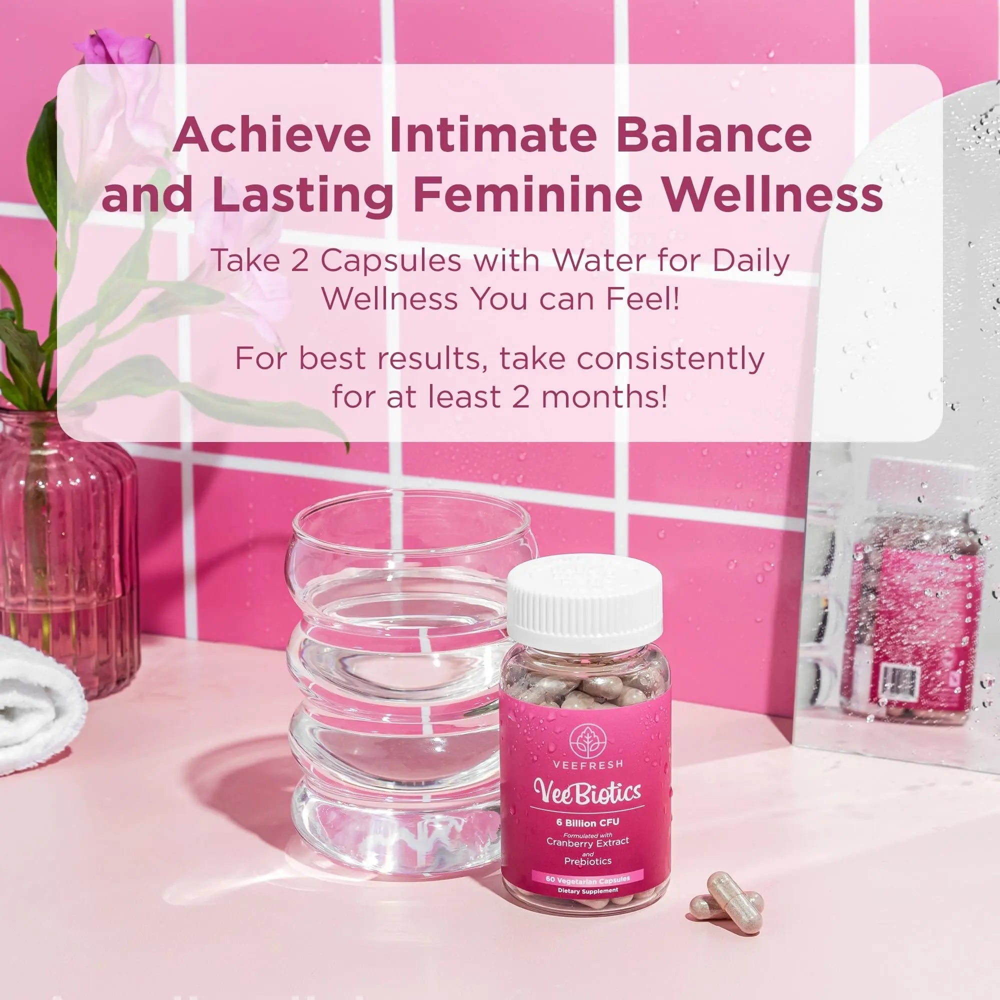 VeeBalance Bundle – Boric Acid Suppositories, Feminine Wash & Cranberry Probiotics for Women – pH Balance & Freshness Support - TrustMedUSA