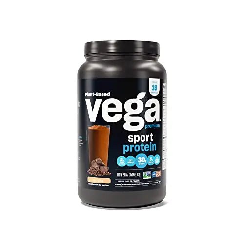 Vega Premium Sport Protein Mocha Protein Powder, Vegan, Non GMO, Gluten Free Plant - TrustMedUSA