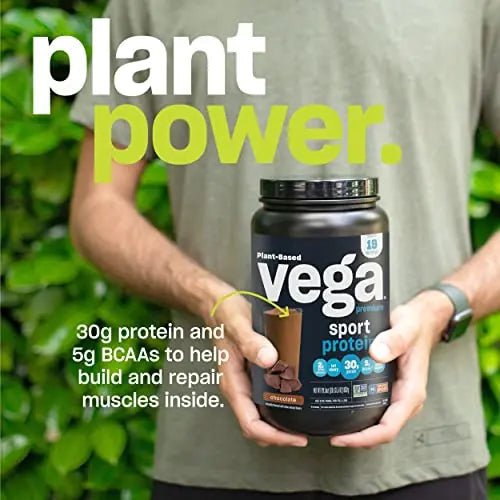 Vega Premium Sport Protein Mocha Protein Powder, Vegan, Non GMO, Gluten Free Plant - TrustMedUSA