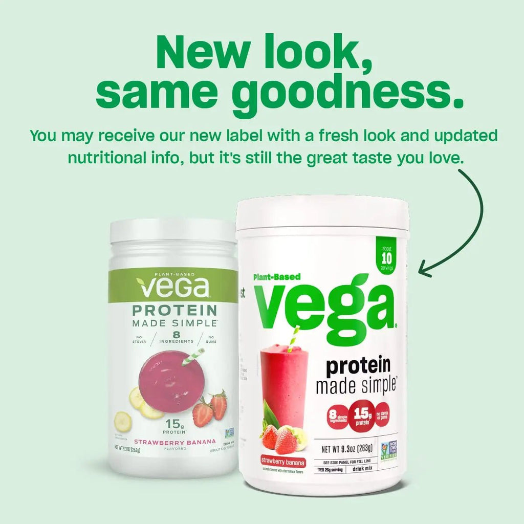 Vega Protein Made Simple, Caramel Toffee - Stevia Free Vegan Protein Powder, Plant Based - TrustMedUSA